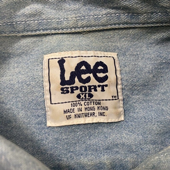 Lee Sport Vintage Denim Shirt Mens XL Star Wars Episode 2 Darth Maul Embroidered - Picture 3 of 9